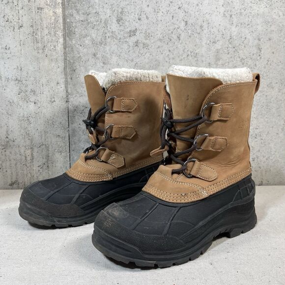 Cabela’s Mens Sz 6M Snow Pac Waterproof 3M Thinsulate Boots Leather Uppers Lined - Picture 1 of 11